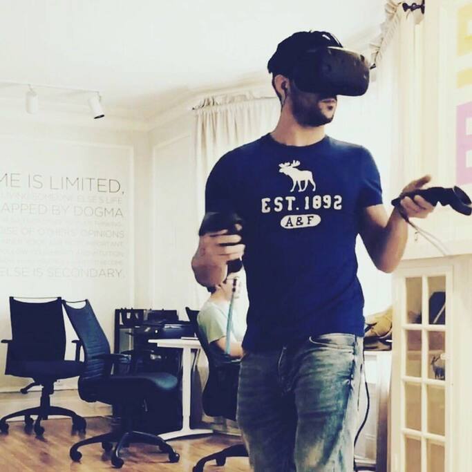 Working on the next VR unicorn from our coworking