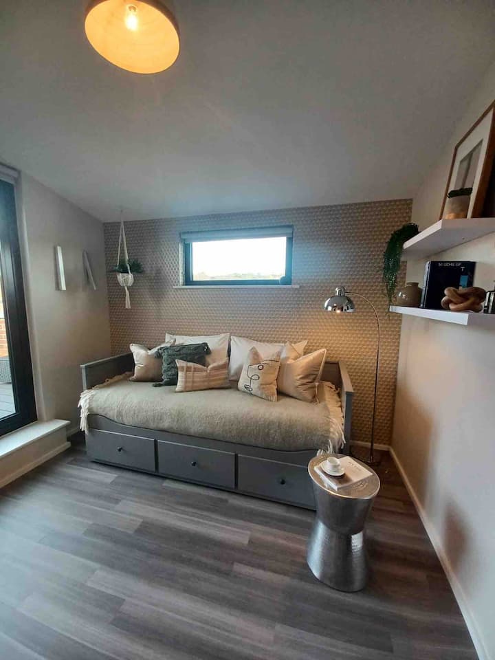 The Snug .... Alexa, Smart TV, workstation....