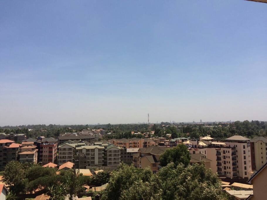 city view from the living room