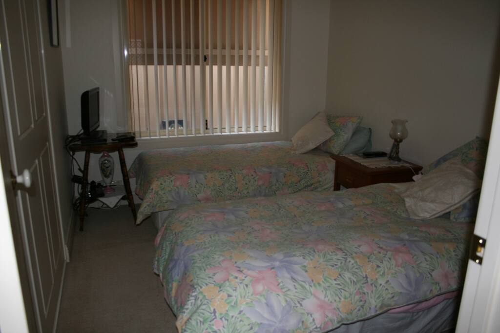 In room TV and DVD player
