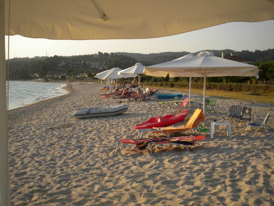 Private beach