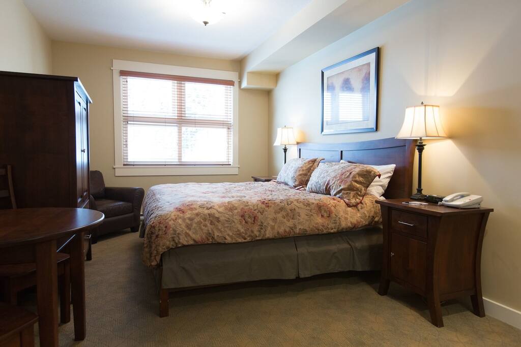 Get a great night's sleep in the comfortable bed