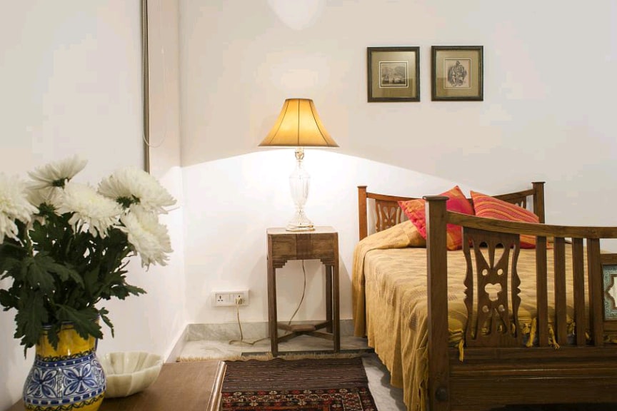 Slaapkamer 4 is een kleine slaapkamer met een eenpersoonsbed.