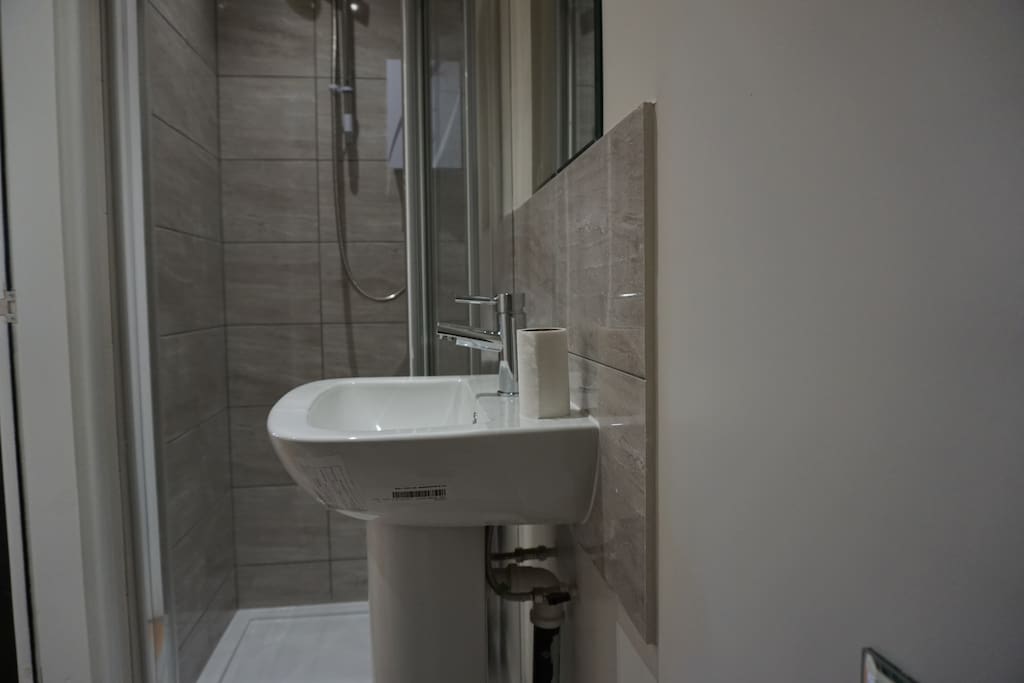 Studio Apartment shower room.