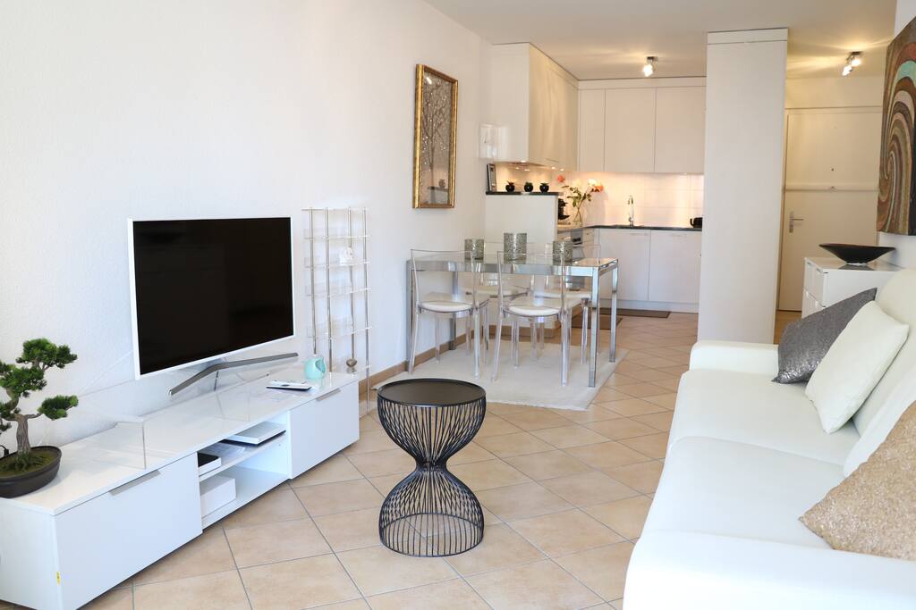 Sofa bed and TV corner