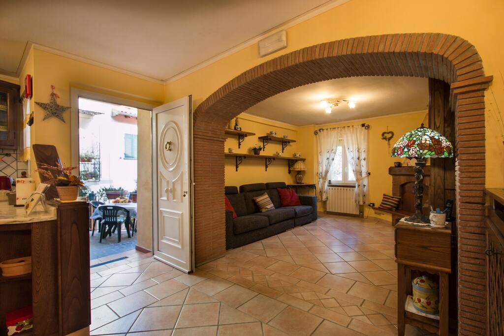 Main entrance and living room