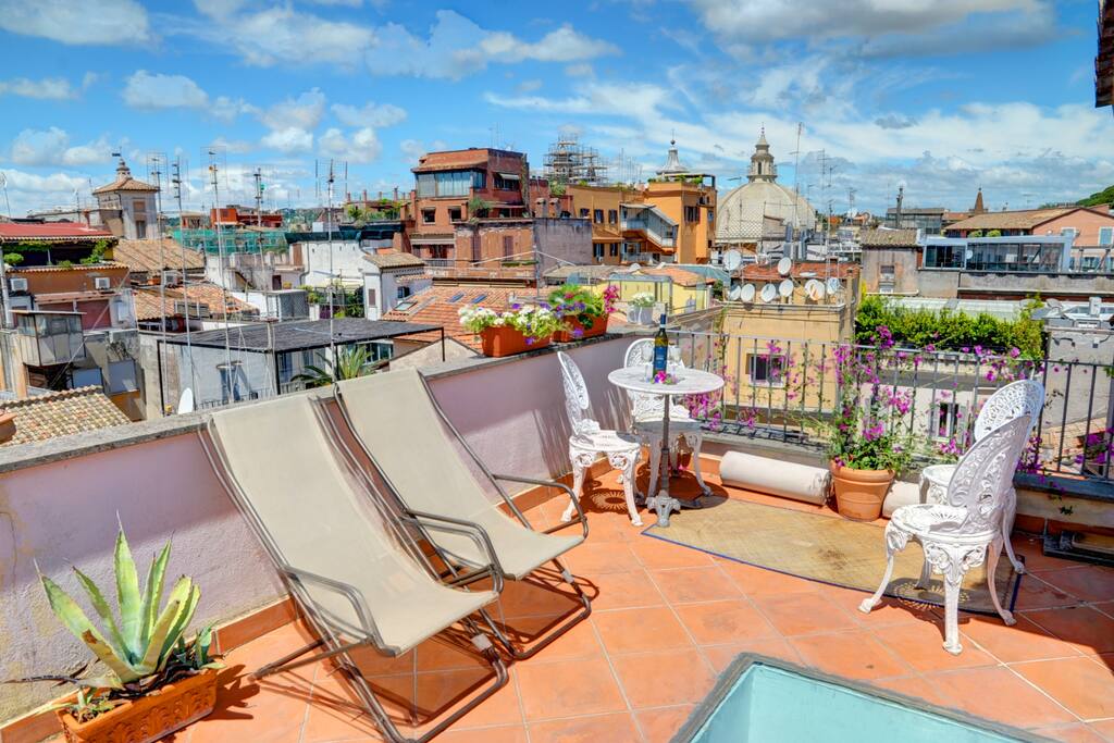The main terrace. Breathtaking and exclusive 360 ° view on the city.