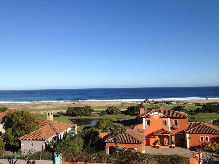 Vista desde la casa hacia la playa
