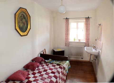 Simple room in historic inn