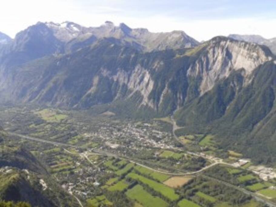 Bourg d'Oisans from the Pas de Confession!