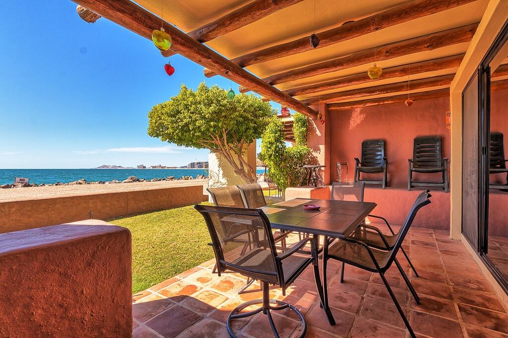 Porch outside dining area