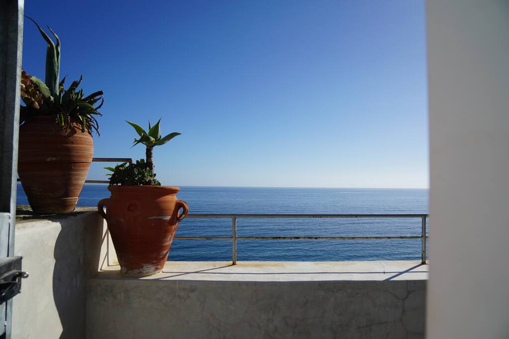 Terrasse / vue côté mer