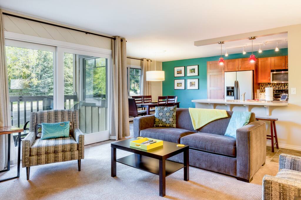 Open floor plan with welcoming living area. Professionally cleaned and maintained by TurnKey Vacation Rentals.
