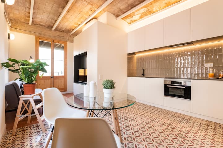 Stylish Studio 5 Minutes Walking From The Beach - Barcelona