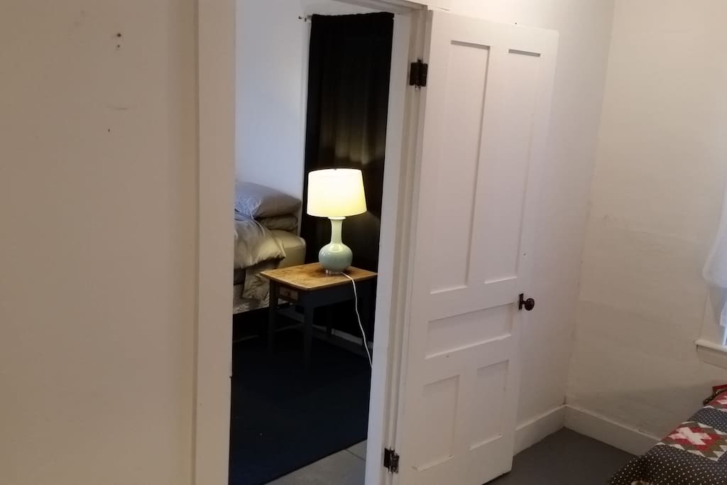 Door between master bedroom and small bedroom