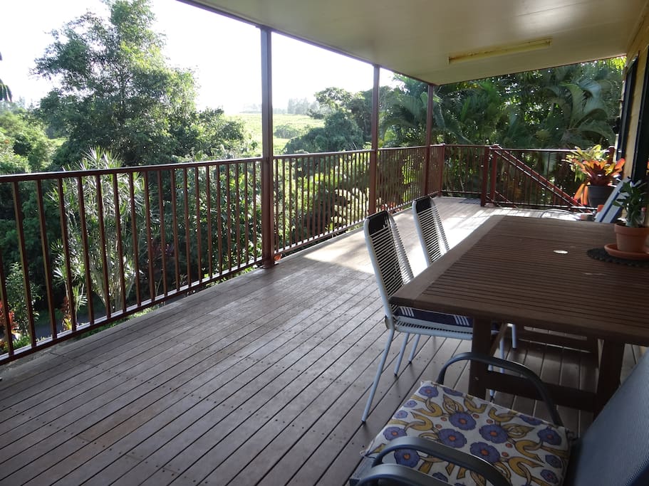 The verandah.