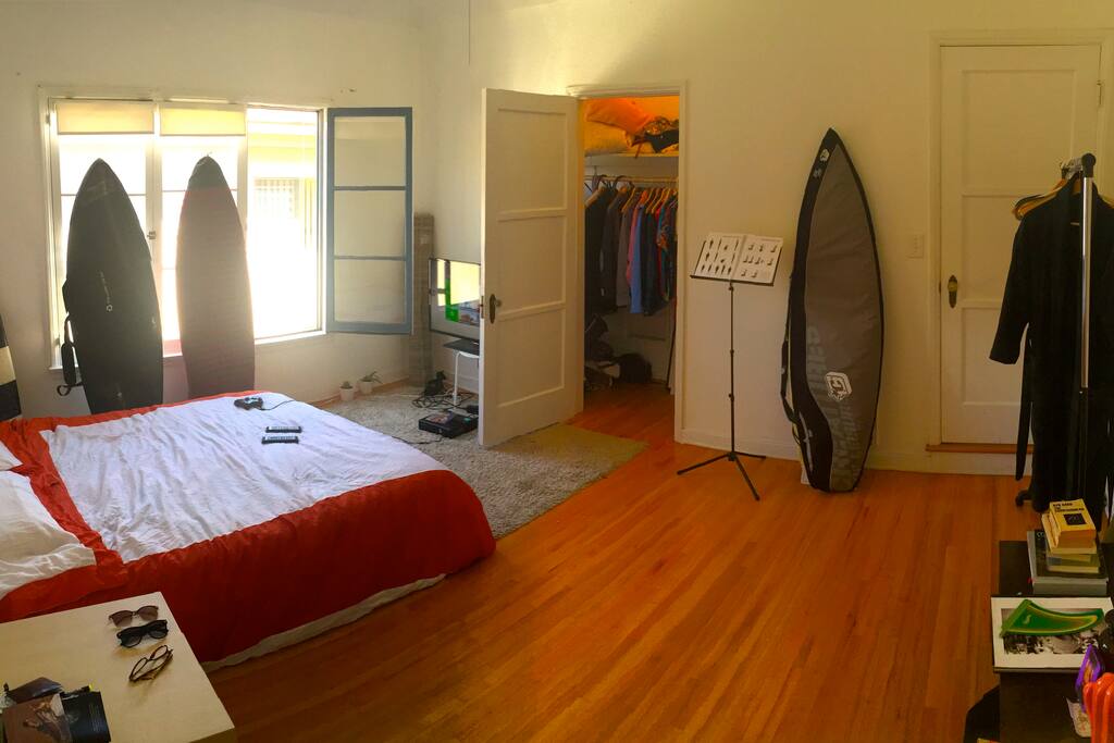 Private bedroom with view of closet