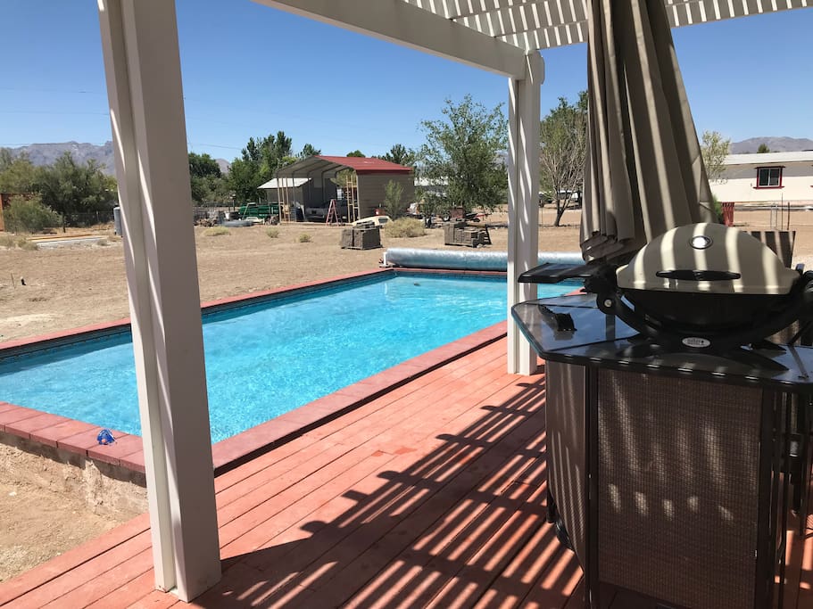 Cool off and bbq after front sight or the worlds hottest place- Death Valley!