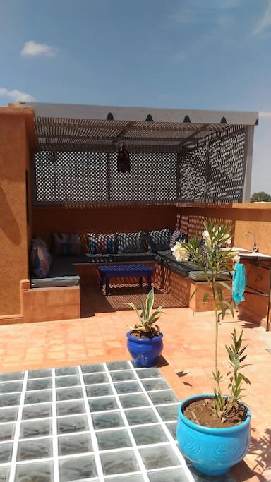 Terrasse partie couverte