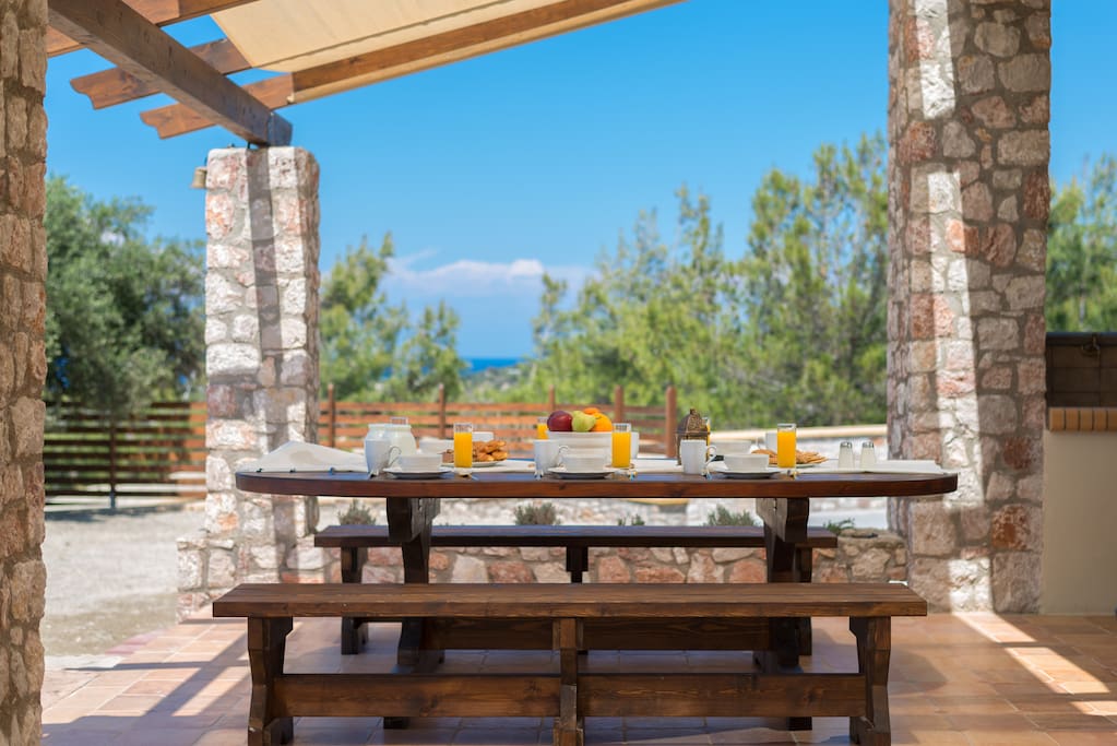 Outdoor dining area