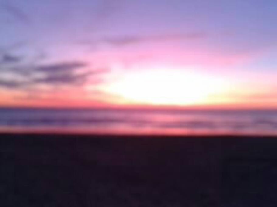Atardecer playa cercana