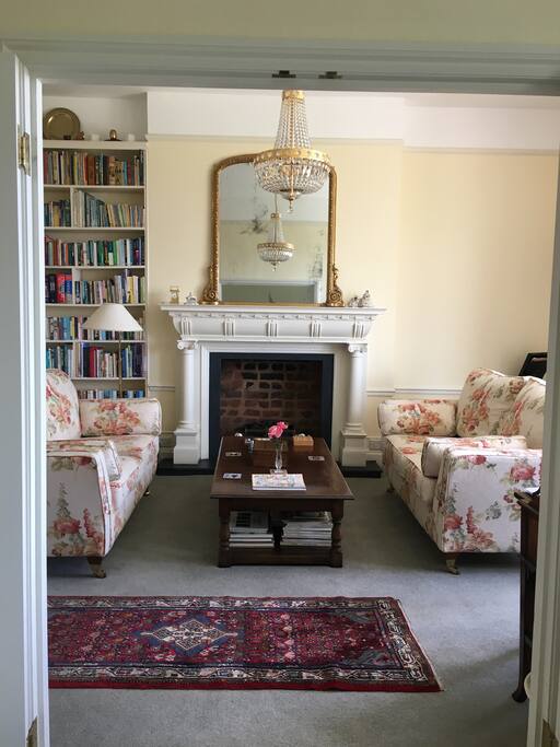 Looking into the lounge from the bedroom