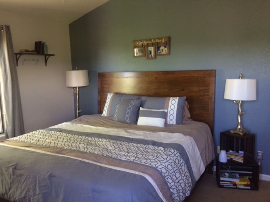 King bed in the master