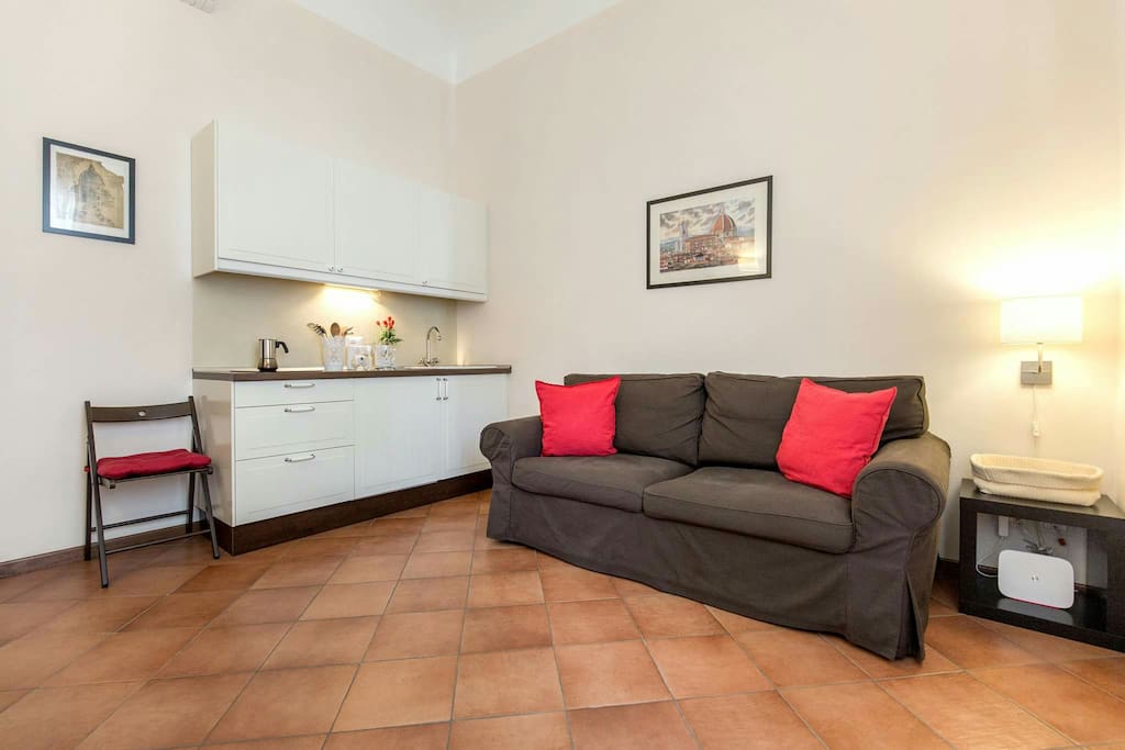 The sofa bed is double. it becomes a bed 140x190