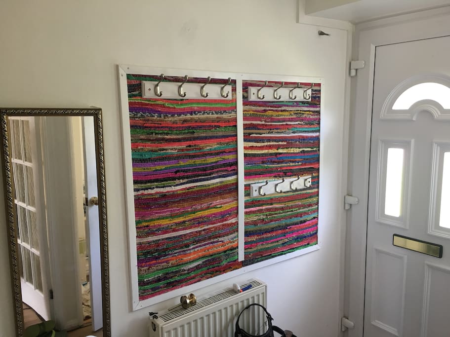 Entrance door and hall