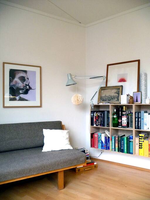 Livingroom w. fold out bed