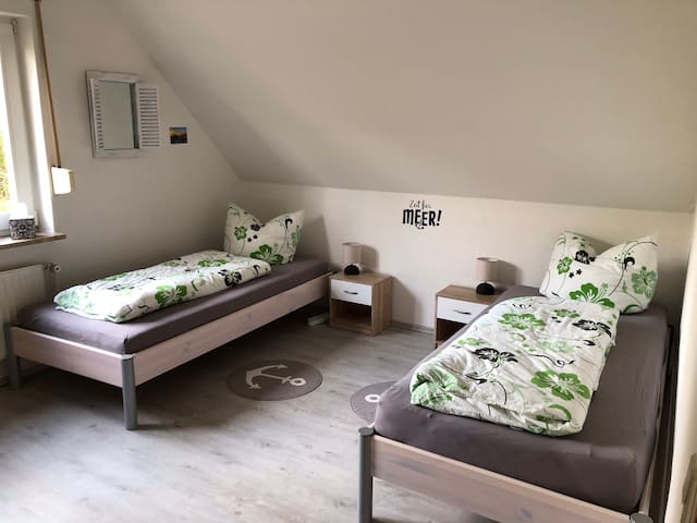 Guest house starfish, Weser cycle path, room for workers