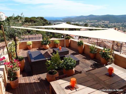 Village House - 55 sqm Terrace Rooftop -Sea View