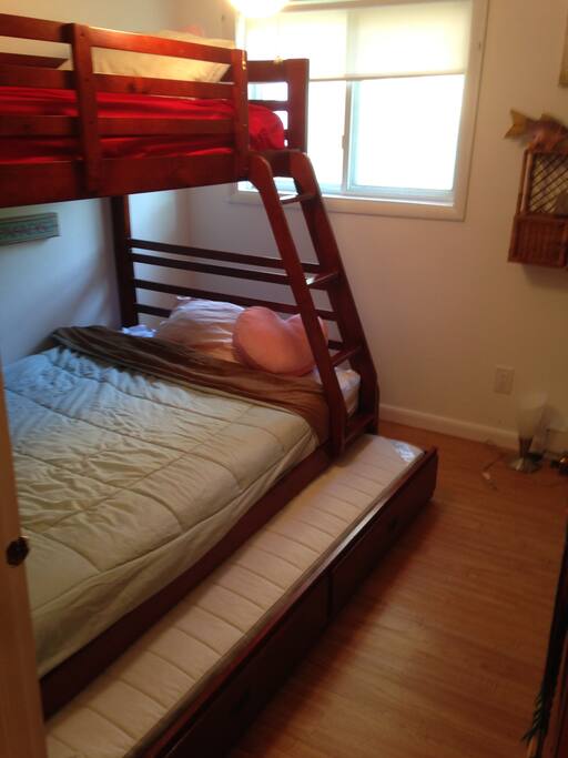 Bunkbed single full single roll out