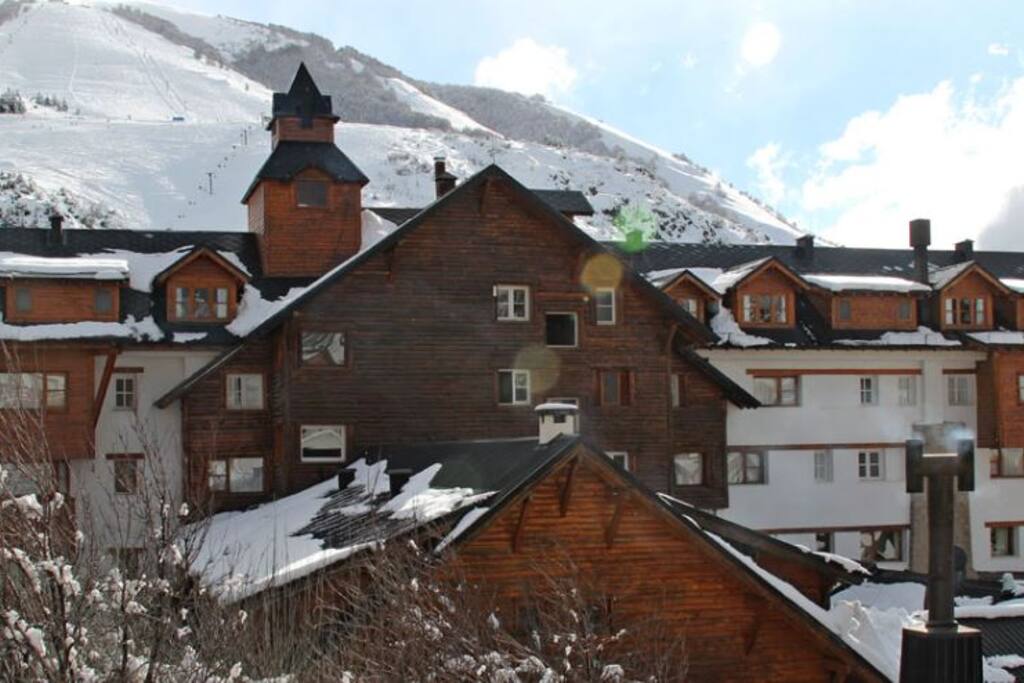 Hotel by the ski mountain