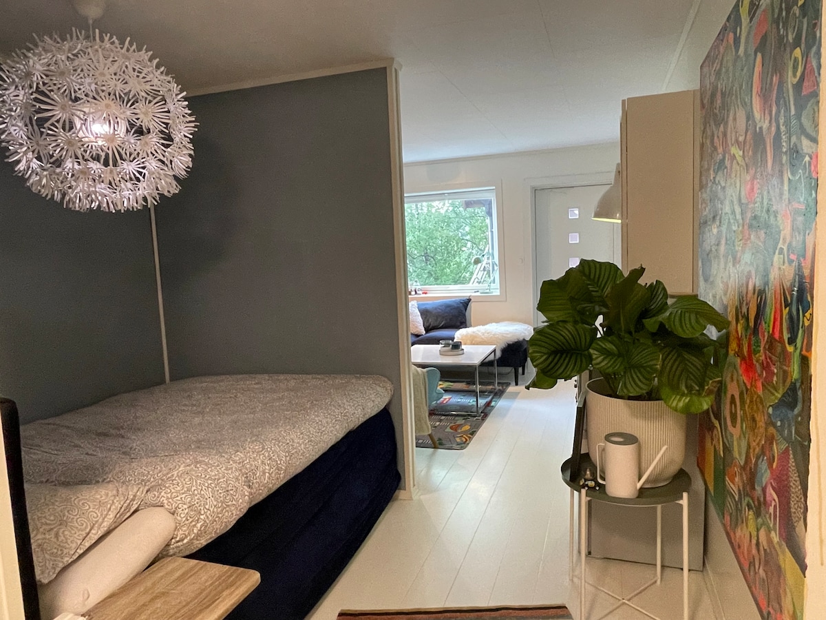 2 dormitorios con sala de estar, planta baja