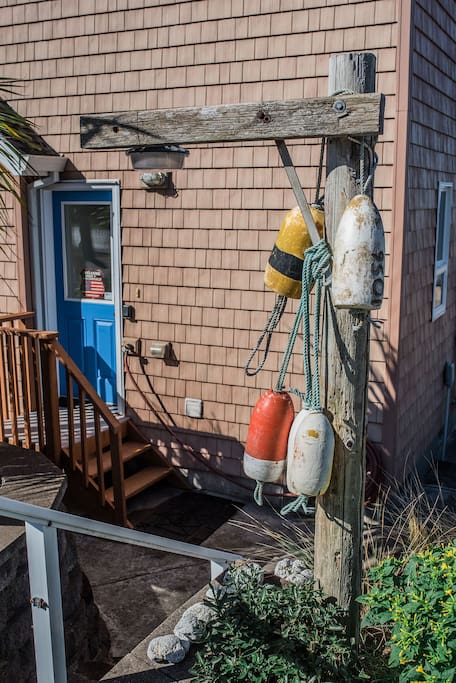 Guest entrance at the Blue door off Reeder Street