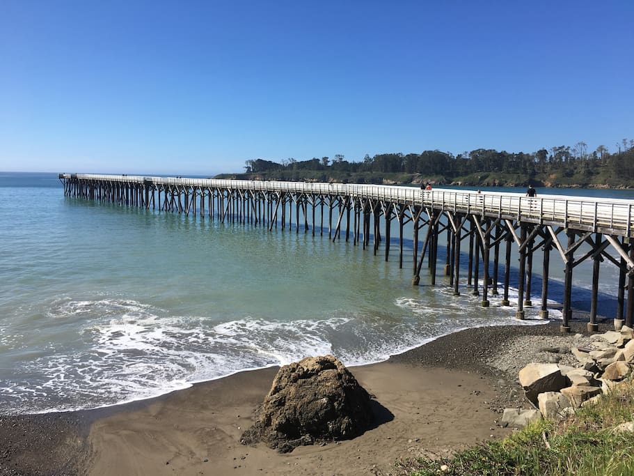 San Simeon state beach minutes away