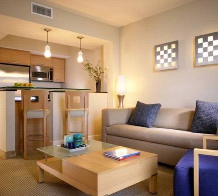 Living Room Area with Sofa bed