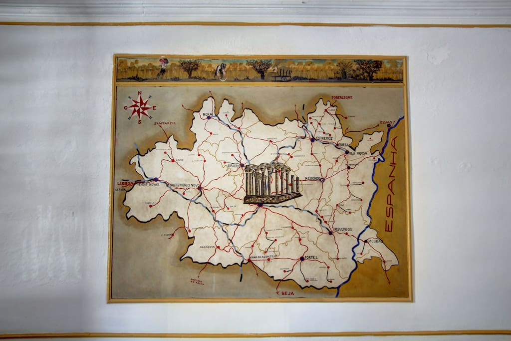 Mapa Alto Alentejo antigo
