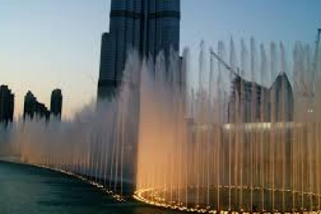 View from apartment is the closest you can get to fountains.