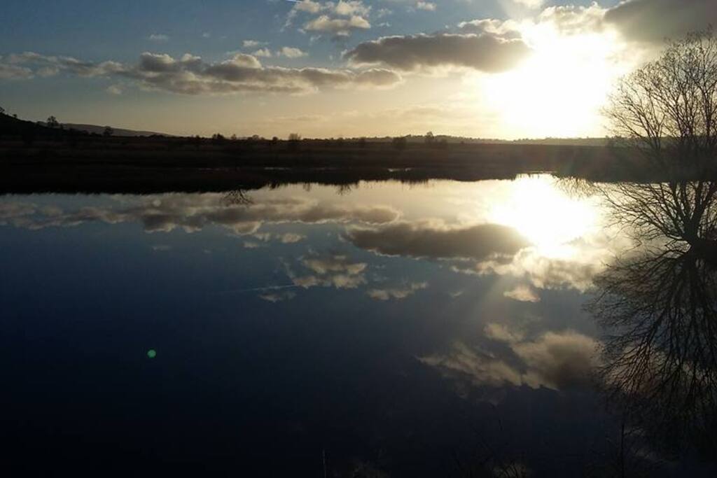 Cors Caron in winter.