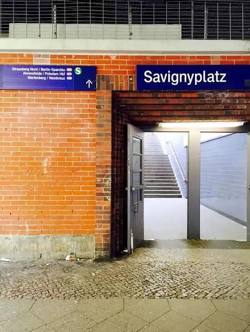 S-Bahn (overground train) station, ca. 20 seconds walking distance from our building. Highly convenient.