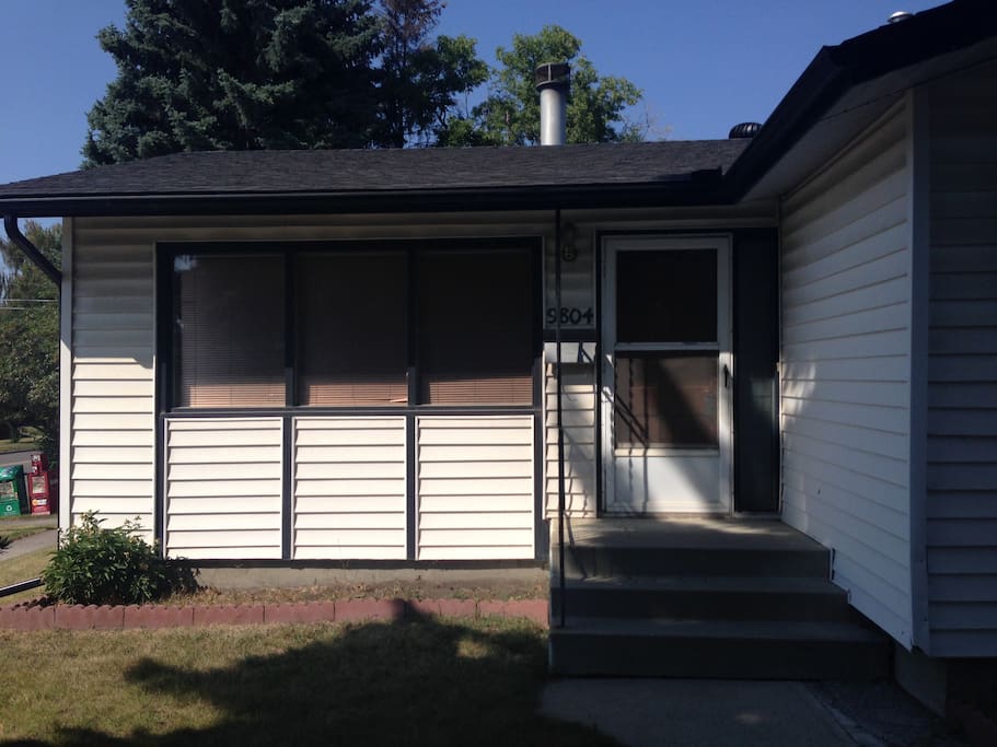 Front door - so you know what to look for.
