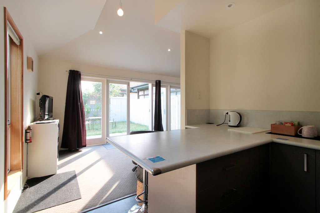 Great kitchen bench space to prepare meals & snacks