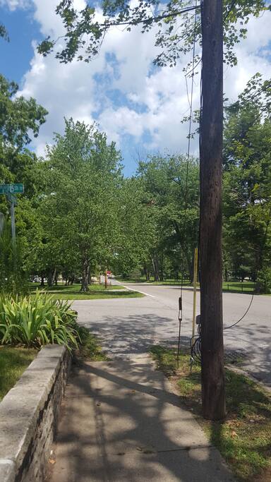 View toward the stadium