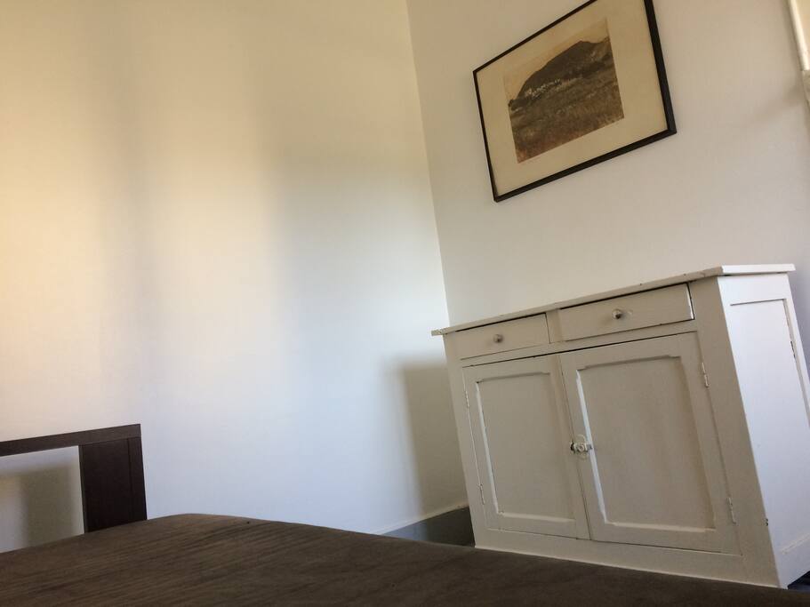 The extra bedroom