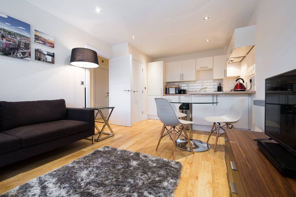 Stylish living-dining area