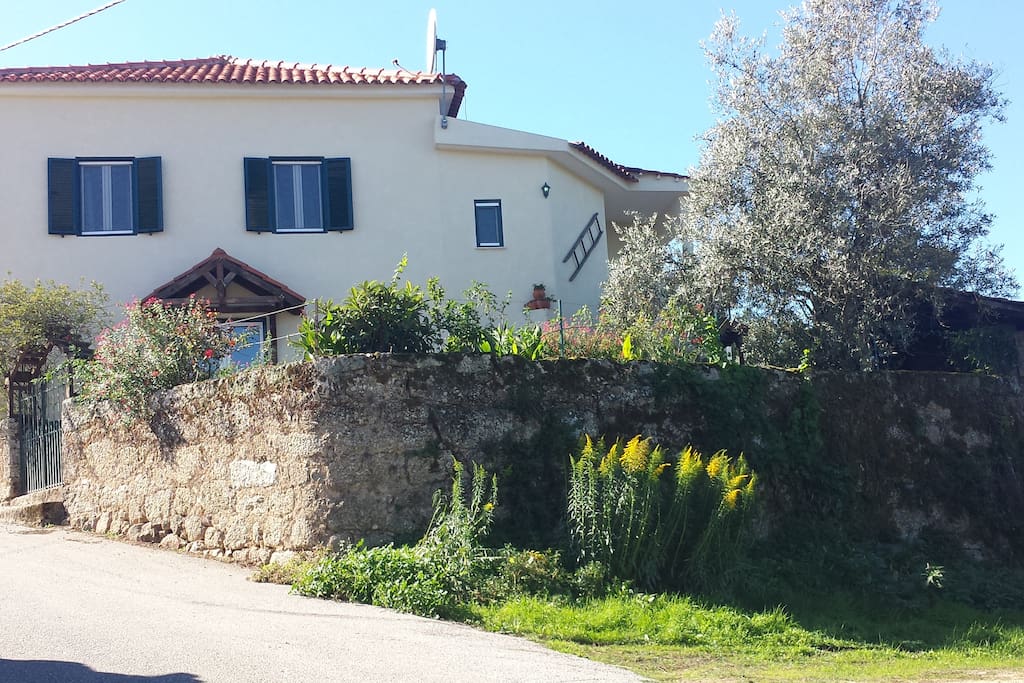 A view of the house from down the road