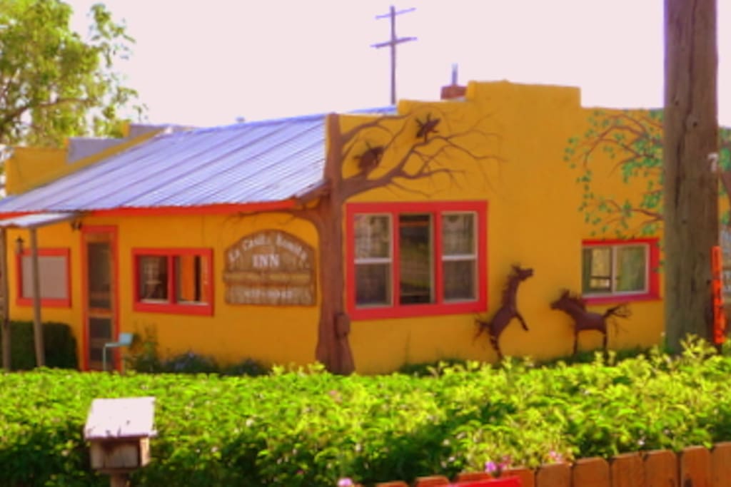 Another outside view of the Casita at summer time