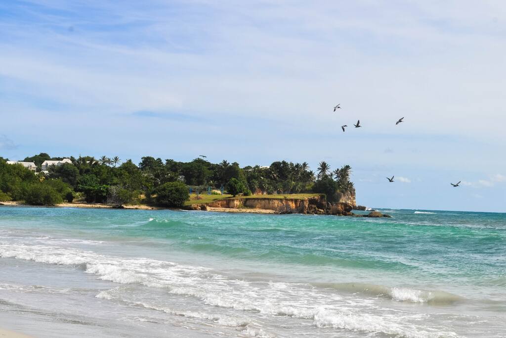 La plage de St Felix, à 5 mins à pied